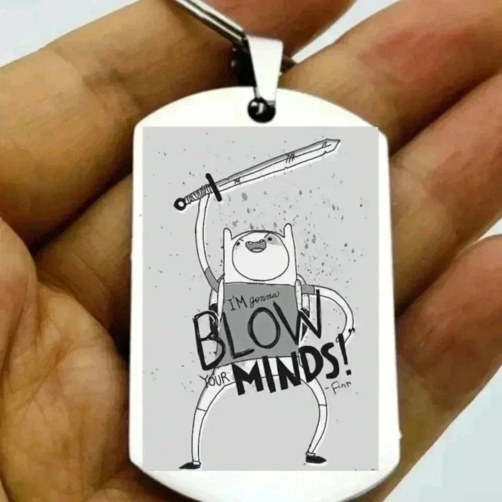 Adventure Time Finn I'm gonna blow your mind hot funny Keychain